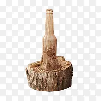 木头瓶
