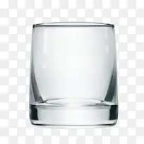 白色矢量短小玻璃杯
