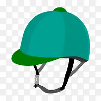 卡通绿色的头盔设计