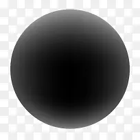矢量扁平创意黑色球体