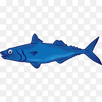蓝色立体大海深海鱼