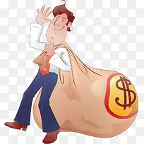 投资成功金钱满盆