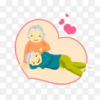 生活幸福的老年夫妻