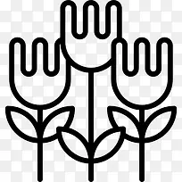 三园林花卉图标