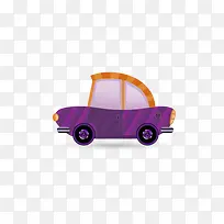 紫色小汽车图标