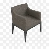 灰色单体沙发模型
