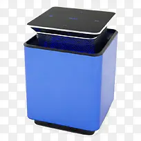 蓝色科技感智能垃圾桶