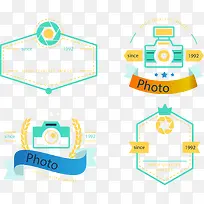 欧式简约摄影矢量图形