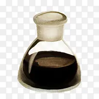 棕色液体玻璃瓶