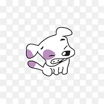 歪嘴的狗狗