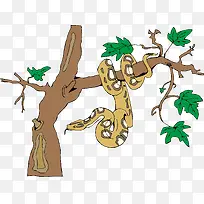 树木和蛇组图