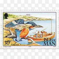 卡通鸟类邮票