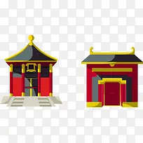 矢量中国传统建筑