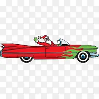圣诞老人开加长汽车