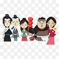武林外传客栈卡通人物