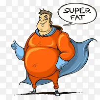 卡通肥胖人物