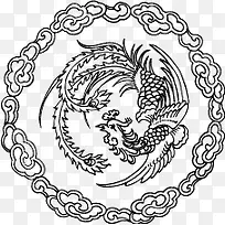 中国风花纹底纹矢量素材