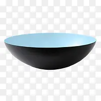 清新釉色蓝黑面碗