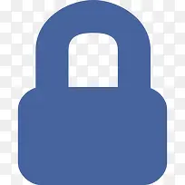 锁定隐私安全脸谱网的SVG图标