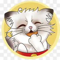 开心的小猫