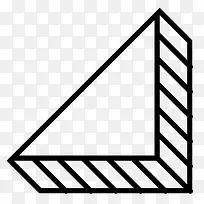 黑色立体三角形