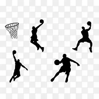 篮球运动图