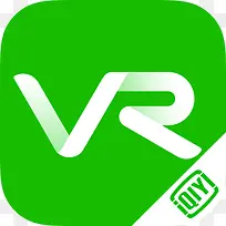 绿色爱奇艺VR视频图标