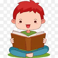 世界知识产权日看书的男孩