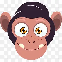 两眼放光的猴子表情