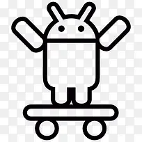 Android在滑板与双臂图标