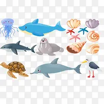 矢量海洋动物系列