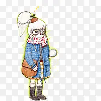 生物学家女孩