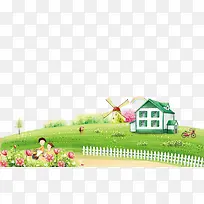 春季去春游小清新主题