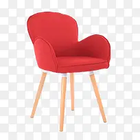 红色北欧风椅子