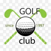 高尔夫俱乐部创意LOGO矢量图