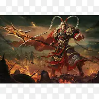古代三国武将威武的吕布