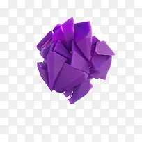 紫色片状水晶