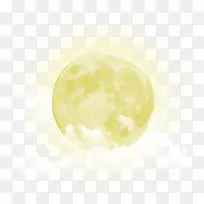 元宵节美丽黄色月亮