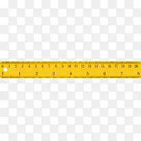 黄色尺子测量元素