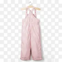 女幼童简洁风格纯色连体裤棉裤
