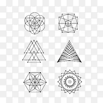 矢量数学图形几何结构图