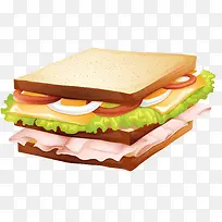 卡通三明治美食设计