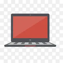 红色电脑屏幕