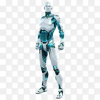 PNG白色智能机器人