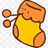 卡通手绘棉袜袜子