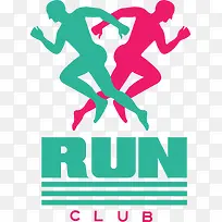 创意手绘跑步logo设计