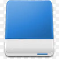 蓝色的硬盘 icon
