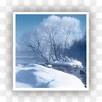 冬日白雪美景景观