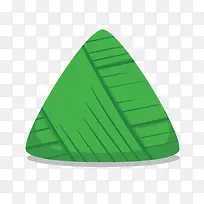 绿色三角形粽子食物元素