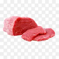 新鲜牛肉切片免抠素材